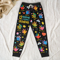 Reason I Love Being A Grandma/Papa - Custom Kids' Names - Personalized Sweatpants