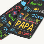 Reasons I Love Being A Papa - Personalized Fleece Scarf