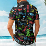 Reasons I Love Being A Papa - Personalized Hawaiian Shirt