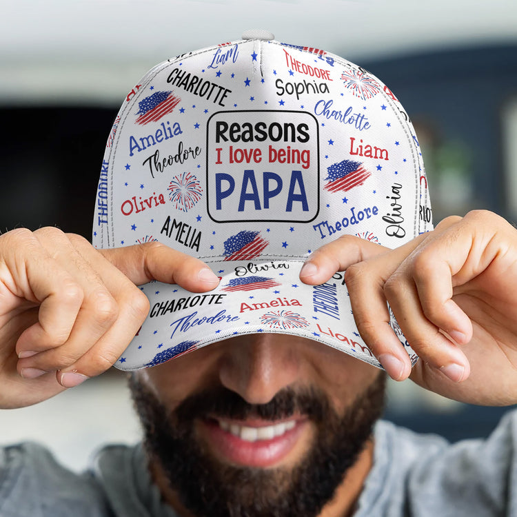 Reasons-I-Love-Being-A-Papa-Custom-Name-Personalized-Cap-4
