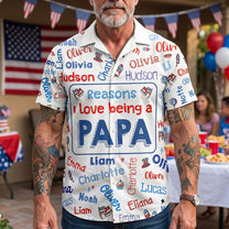 Reasons-I-Love-Being-A-Papa-Usa-250-Patriotic-Kid-Names-Personalized-Hawaiian-Shirt-1
