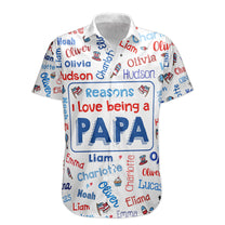 Reasons-I-Love-Being-A-Papa-Usa-250-Patriotic-Kid-Names-Personalized-Hawaiian-Shirt-4