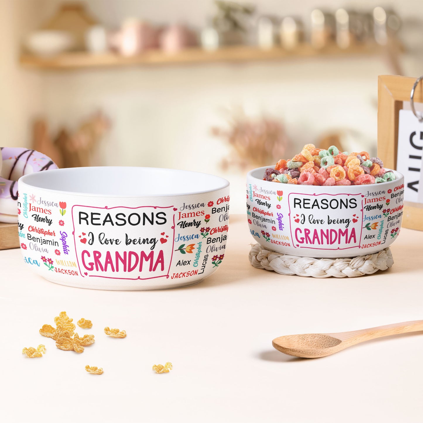 Reasons-I-Love-Being-Grandma-With-Names-Personalized-Ceramic-Bowl-3