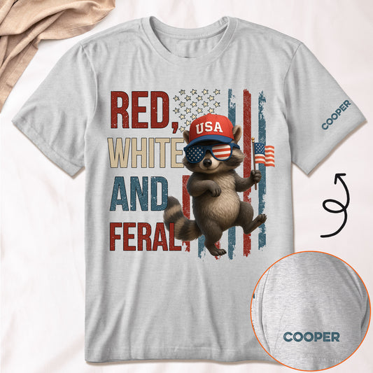 Red White And Animal Patriotic - Personalized Shirt