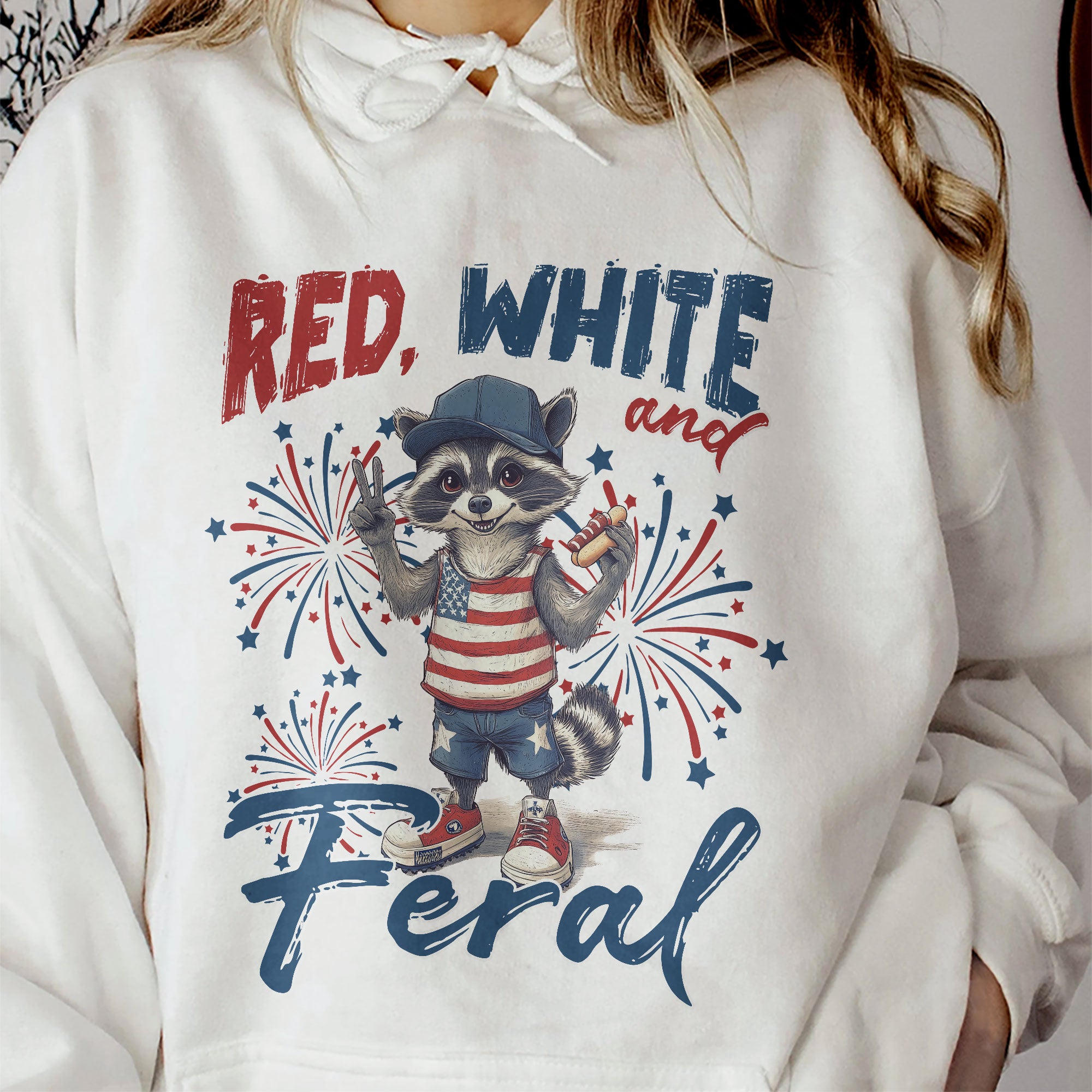 Red White And Feral/Bruh/Boujee/Goose 4th Of July - Personalized Shirt