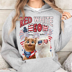 Red White Meow - Personalized Shirt