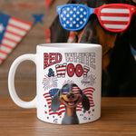 Red White Woof - Custom Independence Day Gift Set For Pet Parents