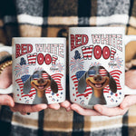 Red White Woof - Custom Independence Day Gift Set For Pet Parents