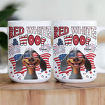 Red White Woof - Personalized Mug