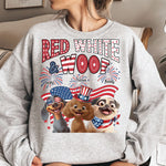 Red White Woof - Personalized Shirt