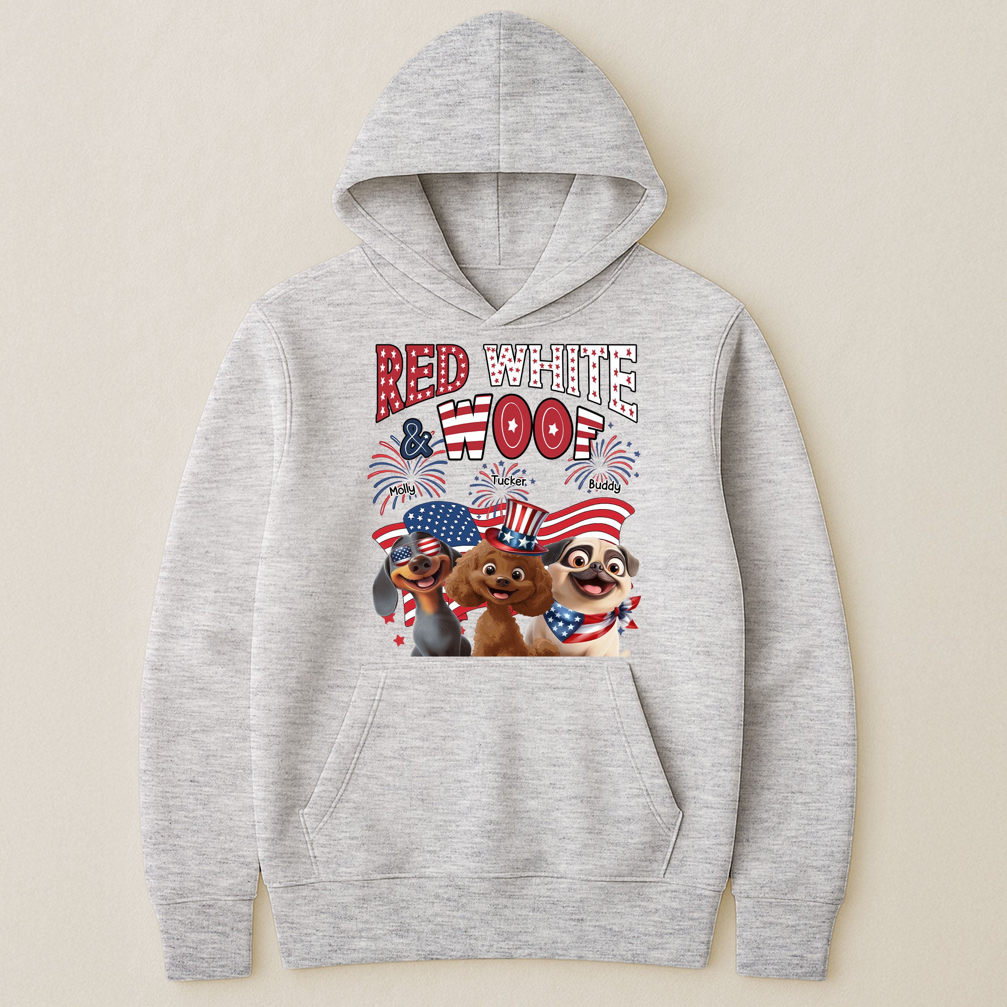 Red White Woof - Personalized Shirt