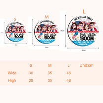 Red White & Boom - Personalized Wood Sign