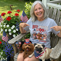 Red White & Woof 250 Years Of Freedom - Personalized Shirt