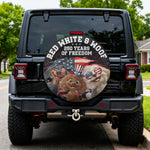 Red White & Woof - Personalized Tire Cover