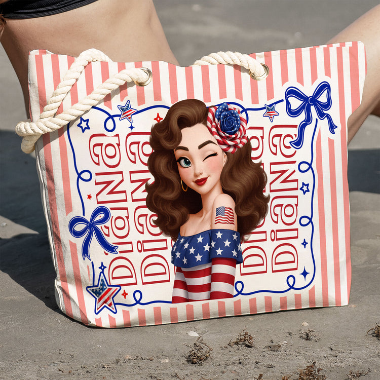 Red,-White-&-250-Patriotic-Coquette-Bow-Personalized-Beach-Bag-3