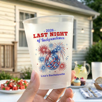 Red-White And I Do Bachelorette Party Cups - Personalized Cups 2