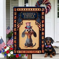 Red-White-&-Woof-250Th-Anniversary-Usa-Gift-For-Pet-Lovers-Personalized-Metal-Sign-3