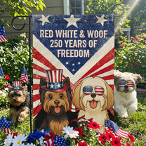 Red-White-&-Woof-250-Years-Of-Freedom-Vintage-Version-Personalized-Flag-2
