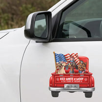 Red-White-&-Woof-Personalized-Bumper-Sticker-2