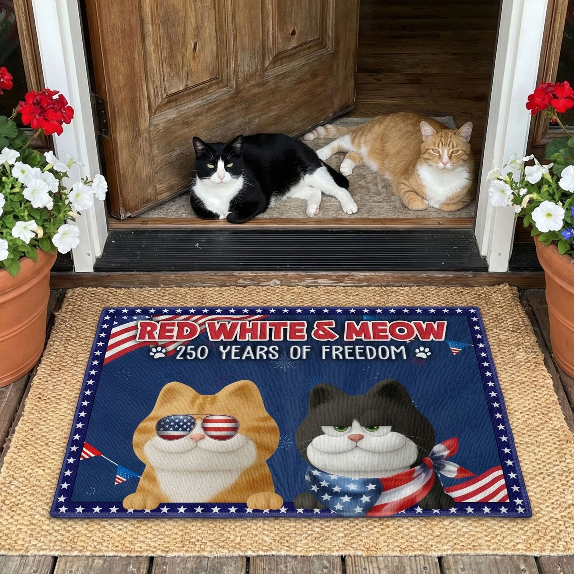 Red_White_Woof_Red_White_Meow_250_Years_Of_Freedom_Personalized_Doormat_3