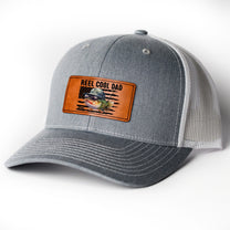 Reel Cool Dad - Personalized Leather Patch Hat