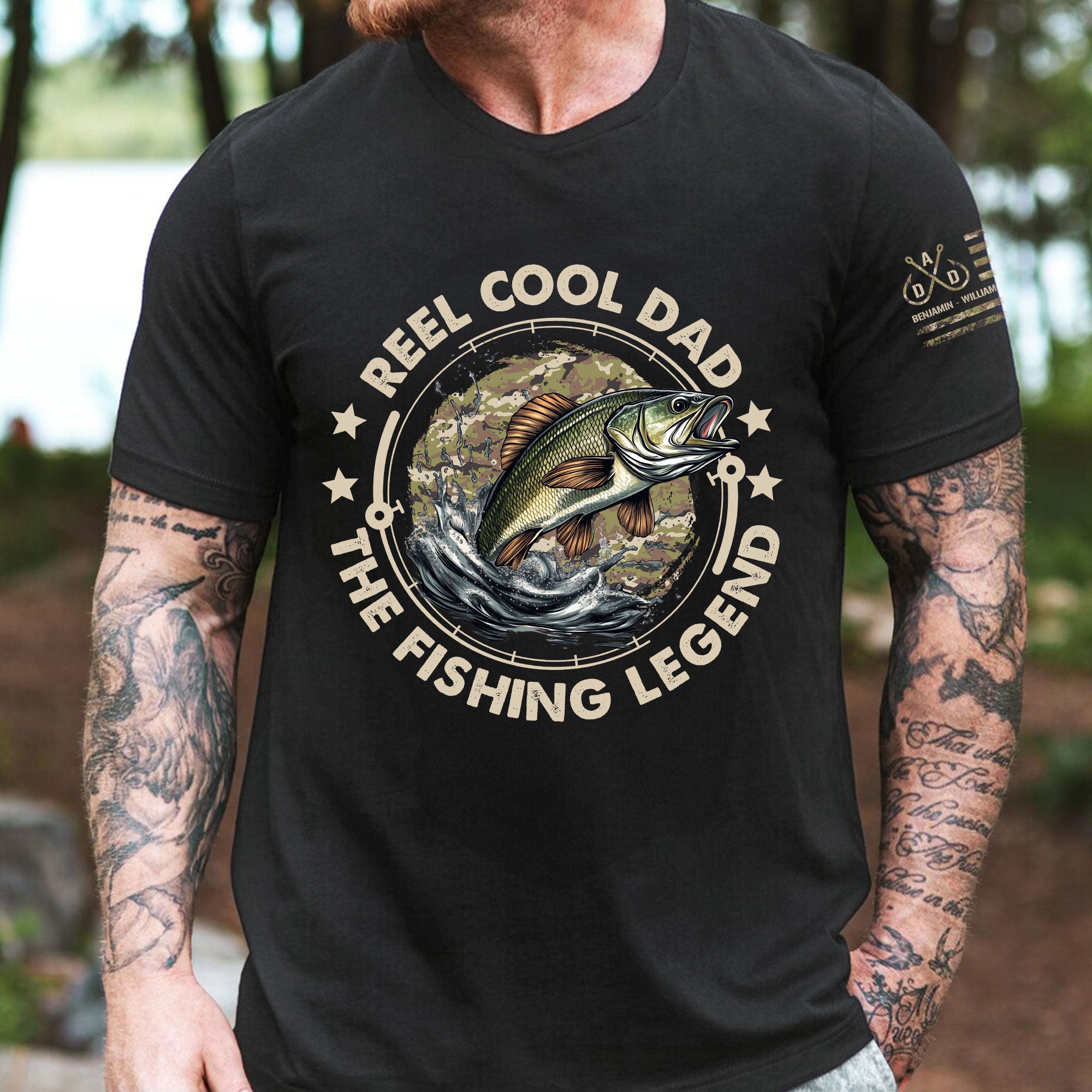 Reel Cool Dad The Fishing Legend - Personalized Shirt