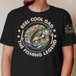 Reel Cool Dad The Fishing Legend - Personalized Shirt