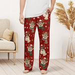 Reindeer Christmas Pattern Gift For Family, Sibbings, Friends And Coworkers - Personalized Lounge Pants
