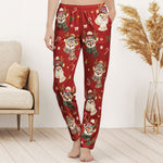 Reindeer Christmas Pattern Gift For Family, Sibbings, Friends And Coworkers - Personalized Lounge Pants