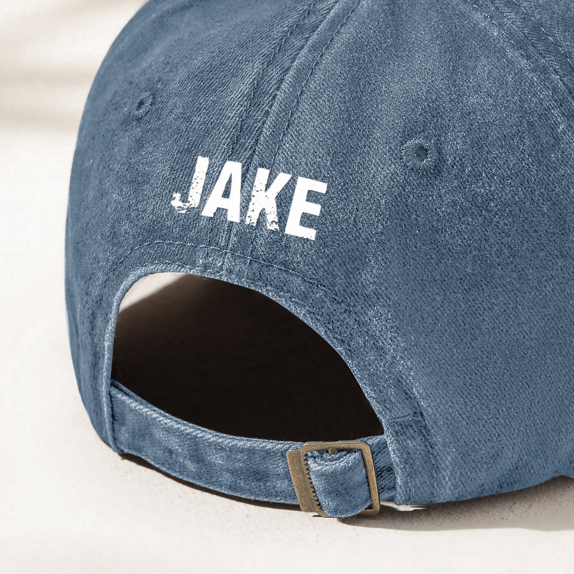 Rejecting Kings Since 1776 - Personalized Distressed Denim Cap