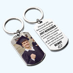 Remember How Far You Have Come - Personalized Stainless Steel Photo Keychain