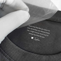 Remember I Love You Gift For Her Gift For Him - Personalized Shirt