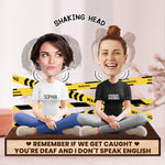 Remember If We Get Caught - Personalized Photo Shaking Head Acrylic Standee