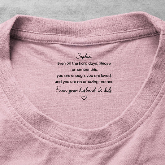 Remember This You Are Enough You Are Loved You Are An Amazing Mother Gift For Wife, Mom - Personalized Shirt
