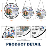 Remembering You - Personalized Photo Stained Glass Window Hanging Suncatcher