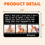 Remind You're The Best Thing Happened To Me - Personalized Photo Aluminum Wallet Card