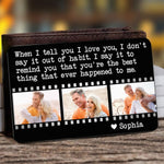 Remind You're The Best Thing Happened To Me - Personalized Photo Aluminum Wallet Card