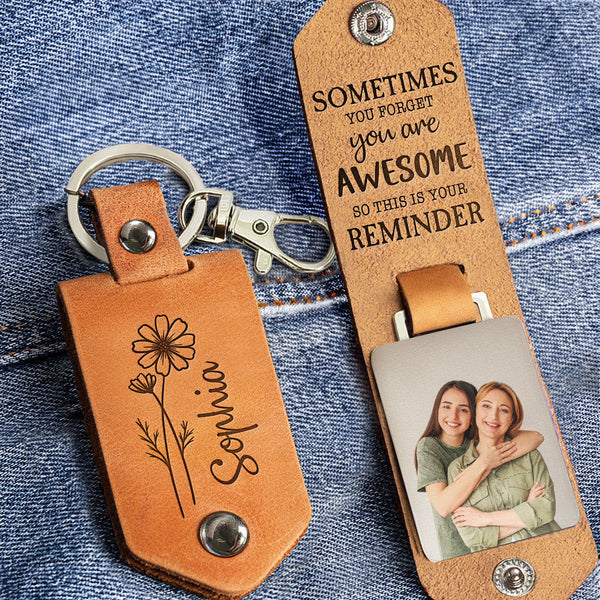 You Are Loved Inspirational Leather Keychain – Modern Ornament LLC