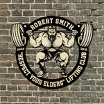 Respect Your Elder Club - Personalized Metal Sign