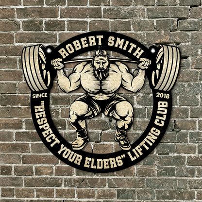 Respect Your Elder Club - Personalized Metal Sign
