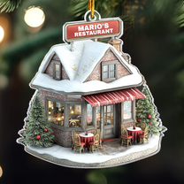 Restaurant Ornament - Classic Restaurant Christmas Ornament - Personalized Acrylic Ornament