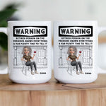 Retired Person On The Premises Knows Everything - Personalized Mug