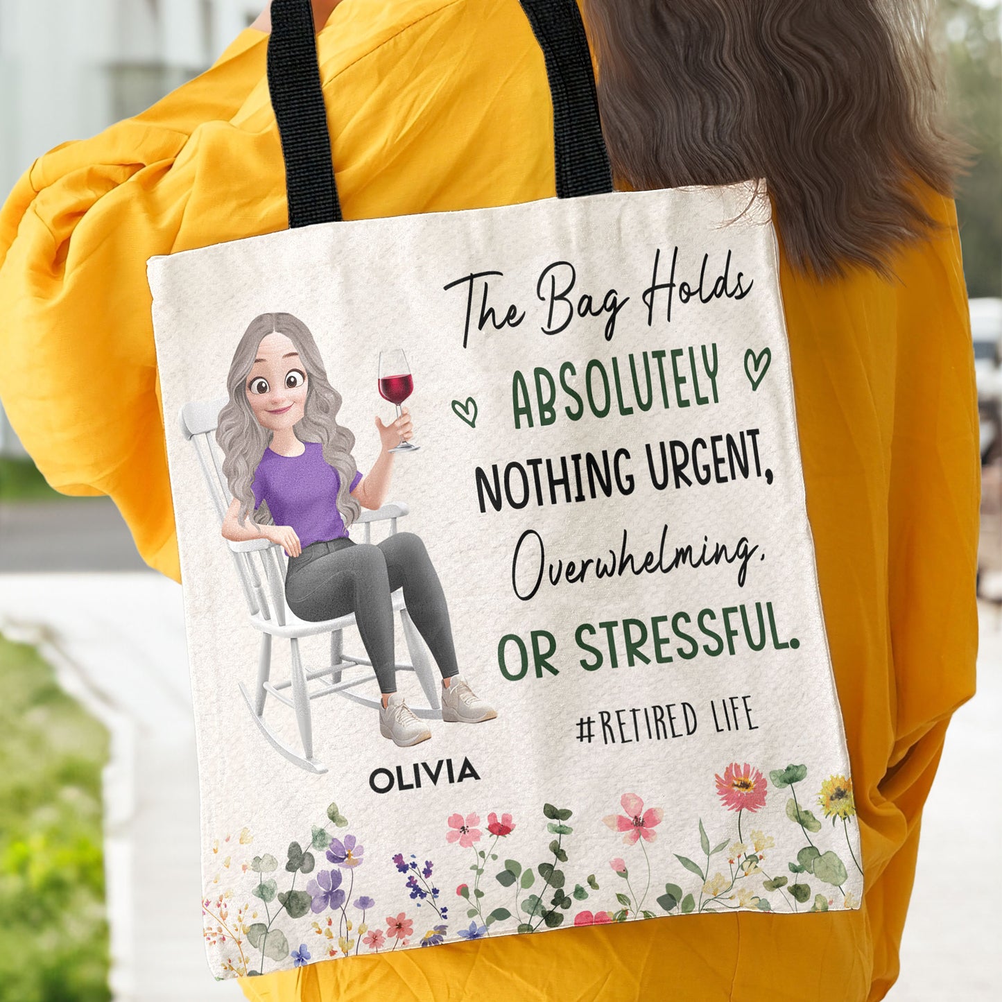 Retirement Bag Retired Life Gifts For Her - Personalized Tote Bag