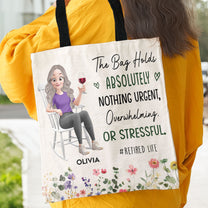 Retirement Bag Retired Life Gifts For Her - Personalized Tote Bag