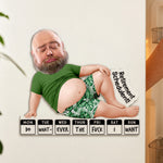 Retirement Funny Gift Custom Face For Him, Her - 3D Squishy Big Belly - Personalized Fridge Magnet