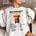 Retirement Weekly Schedule Funny Shirt - Personalized Shirt