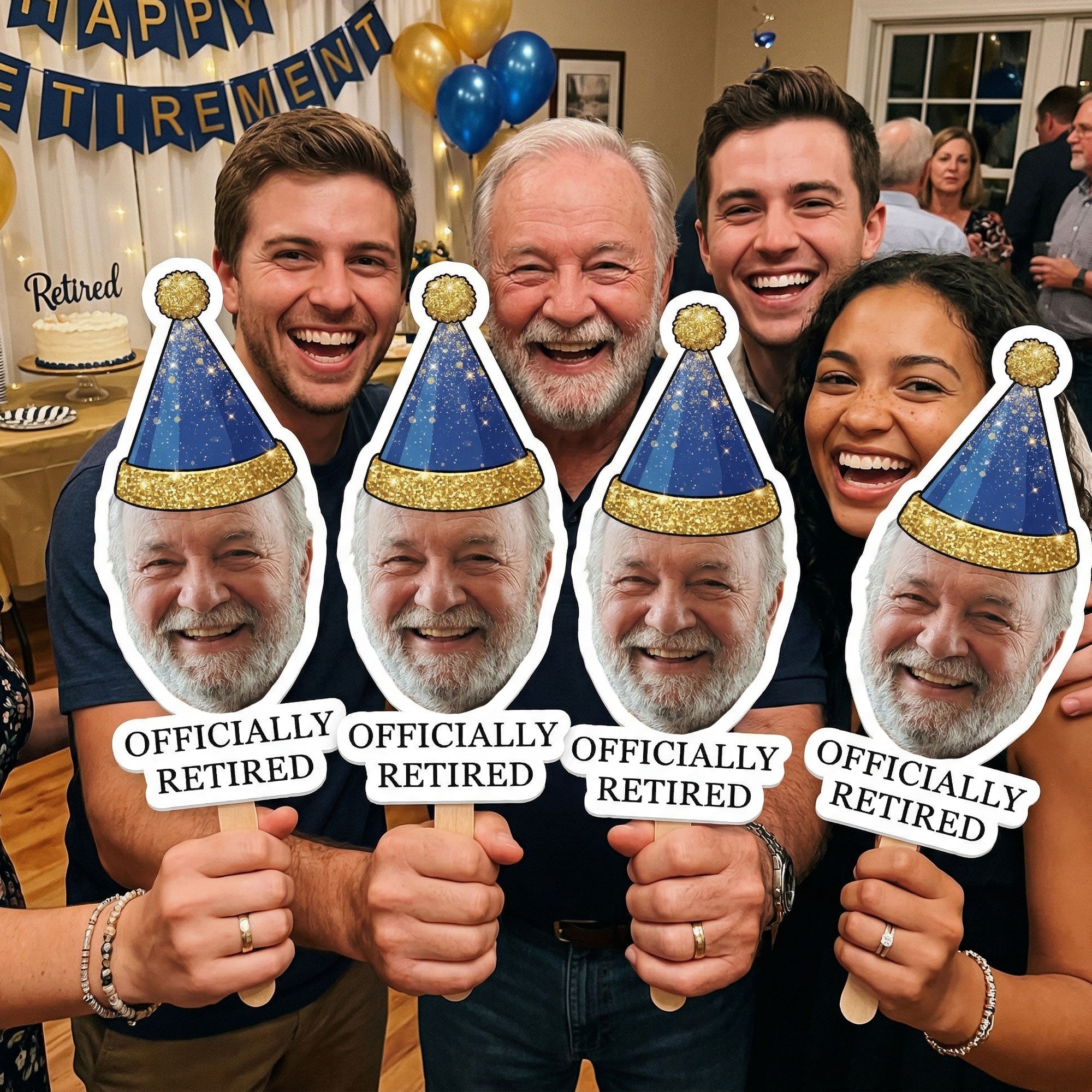 Retirement-Fan-Sign-For-Party-With-Face-Officially-Retired-Congratulations-Personalized-Fan-1