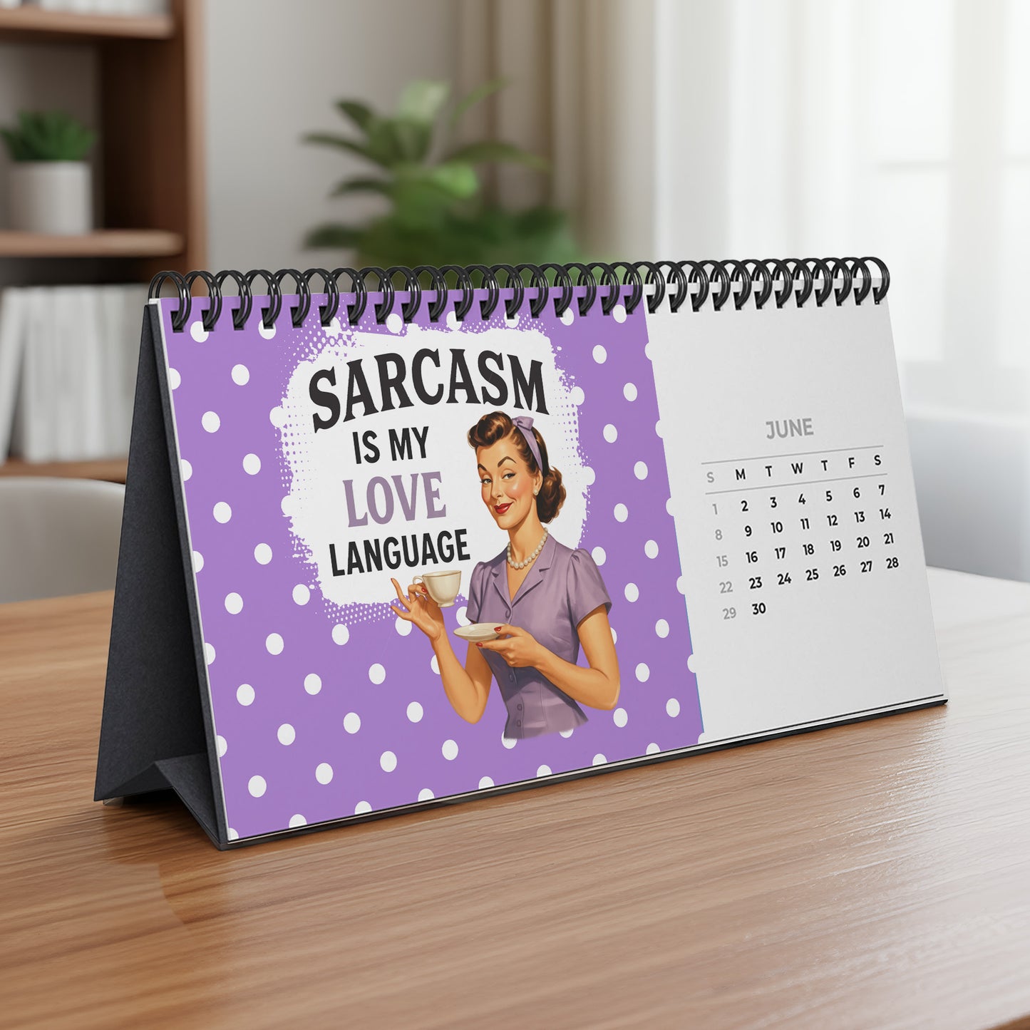 Retro Funny Sarcastic - Self Gift, Christmas Exchange Gift For Coworkers, Her, Him - Standing Desk Calendar 2026