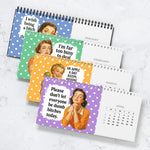 Retro Funny Sarcastic - Self Gift, Christmas Exchange Gift For Coworkers, Her, Him - Standing Desk Calendar 2026
