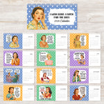 Retro Funny Sarcastic - Self Gift, Christmas Exchange Gift For Coworkers, Her, Him - Standing Desk Calendar 2026